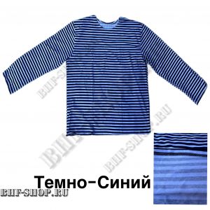 Тельняшка-Великан зимняя с начесом Синяя