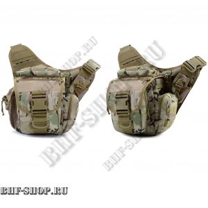 Сумка через плечо тактическая 8 литров Multi-Sling Bag 7,62 - Мультикам