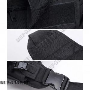 Сумка через плечо тактическая 8 литров Multi-Sling Bag 7,62 - Черная