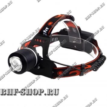 Мощный налобный светодиодный аккумуляторный фонарь BL-2199-2 ( белый + синий свет )