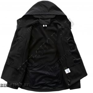 Куртка тактическая SoftShell Черная 