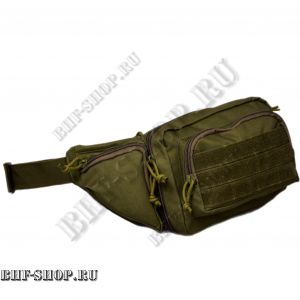 Сумка тактическая поясная/наплечная тактическая MOLLE Velcro B-9038 Олива