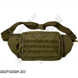 Сумка тактическая поясная/наплечная тактическая MOLLE Velcro B-9038 Олива
