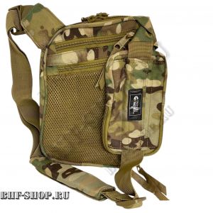 Тактическая наплечная сумка Кобура GONGTEX Pouch TMP Series Мультикам 