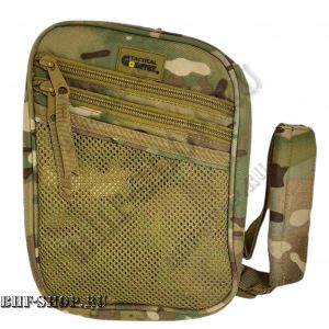 Тактическая наплечная сумка Кобура GONGTEX Pouch TMP Series Мультикам 
