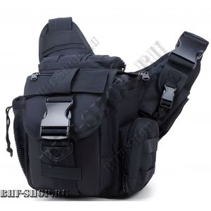 Сумка через плечо тактическая 8 литров Multi-Sling Bag 7,62 - Черная