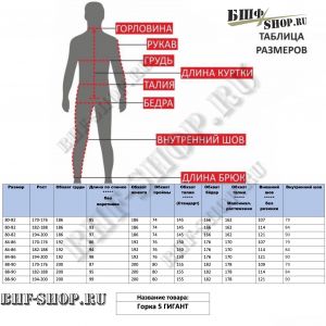Костюм Горка 5 (ГОРКА С) ГИГАНТ Питон Черный