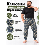 Кальсоны Великан Серая Цифра Акупат