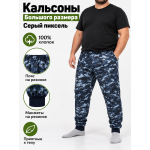 Кальсоны Великан Серый Пиксель