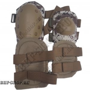 Наколенники и налокотники Tactica 7.62 O-Form Цифра Песок