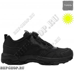 Кроссовки тактические с быстрой шнуровкой низкие Черные