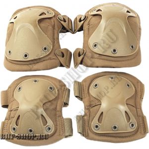 Наколенники и налокотники Tactica 7.62  X-Form Песок