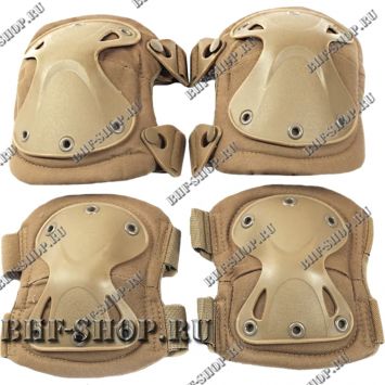 Наколенники и налокотники Tactica 7.62  X-Form Песок