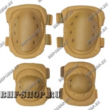 Наколенники и налокотники Tactica 7.62 O-Form Песок