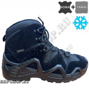 Ботинки зимние с мехом тактические Средние Черные