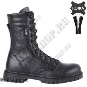Берцы ДОФ 0053-01 Кожаные Черные