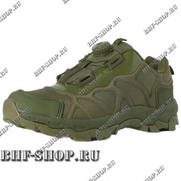 Кроссовки тактические с быстрой шнуровкой низкие Олива