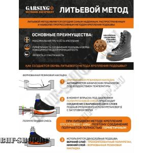 Берцы Гарсинг 036 Шип Мид Черные