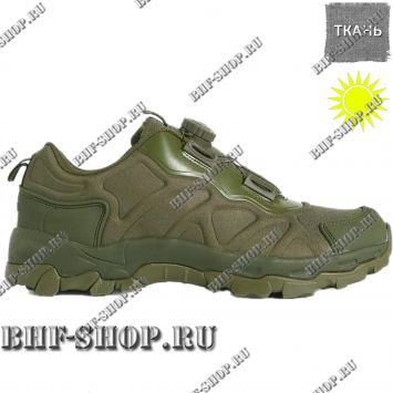 Кроссовки тактические с быстрой шнуровкой низкие Олива