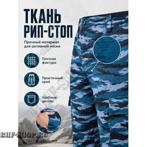 Брюки Стражник-Великан Серый Камыш рип-стоп