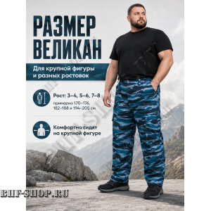Брюки Стражник-Великан Серый Камыш рип-стоп