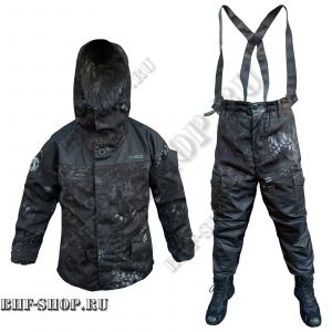 Костюм Горка 5 F (на флисе) Питон Черный