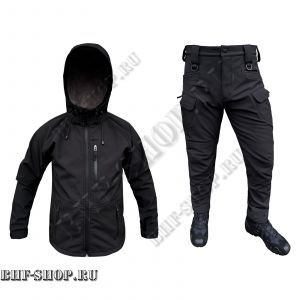 Костюм тактический GONGTEX ASSAULT Softshell Черный