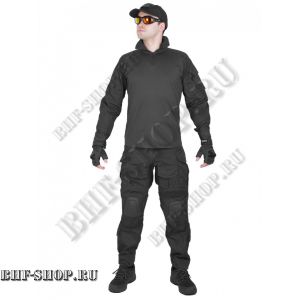 Костюм тактический Tactical G3 с защитой локтей и коленей Черный