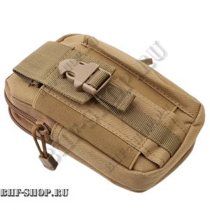 Подсумок утилитарный Molle мобильный для мелких вещей и телефона Песок