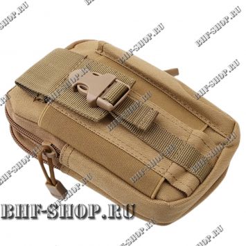 Подсумок утилитарный Molle мобильный для мелких вещей и телефона Песок