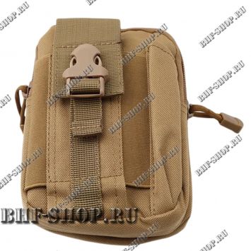 Подсумок утилитарный Molle мобильный для мелких вещей и телефона Песок