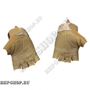 Тактические перчатки беспалые 1798-7,62 Gear, Песок