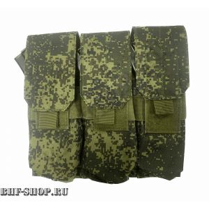 Подсумок закрытый для магазина на 3 отделения Tactica 762 PH-031 Пиксель
