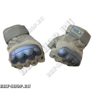 Перчатки тактические беспалые GONGTEX Tactical Gloves летние Хаки