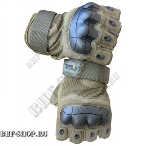 Перчатки тактические беспалые GONGTEX Tactical Gloves летние Хаки