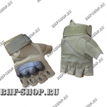 Перчатки тактические беспалые GONGTEX Tactical Gloves летние Хаки