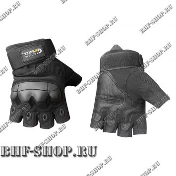 Перчатки тактические беспалые GONGTEX Tactical Gloves летние Черные