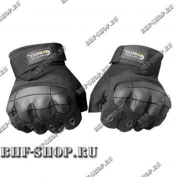 Перчатки тактические беспалые GONGTEX Tactical Gloves летние Черные