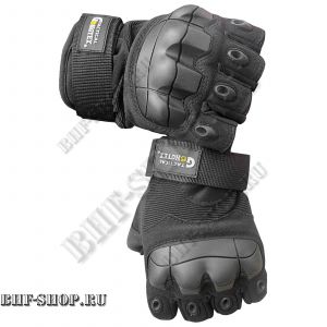 Перчатки тактические беспалые GONGTEX Tactical Gloves летние Черные