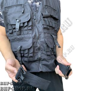 Жилет разгрузочный ОХОТНИЧИЙ-1 Рип-Стоп Черный