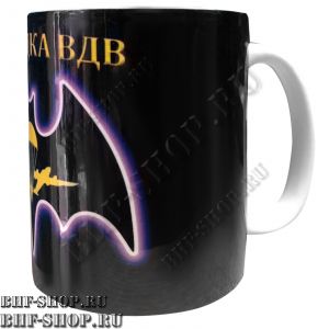 Кружка РАЗВЕДКА ВДВ черная