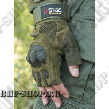 Тактические перчатки беспалые Army Tactical Gloves 7,26 Gear, Олива