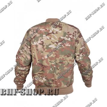 Куртка Пилот мужская утепленная (бомбер) GONGTEX Tactical Soft Flight Jacket Мультикам