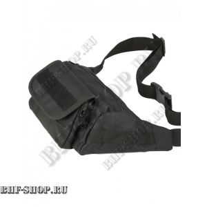 Сумка тактическая поясная/наплечная Tactical Sling Bag, 2,2 л, Черная