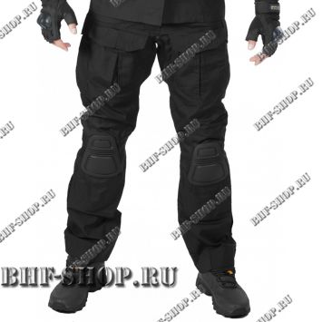 Брюки GONGTEX Alpha Tactical Pants черные с наколенниками