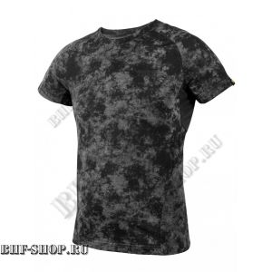Футболка мужская тактическая Armyfans 7,26 Gear, Питон черный Ghost