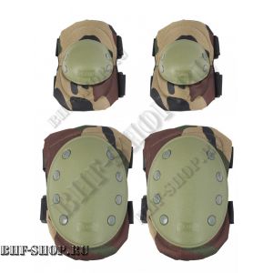 Наколенники и налокотники Tactica 7.62 O-Form Вудланд