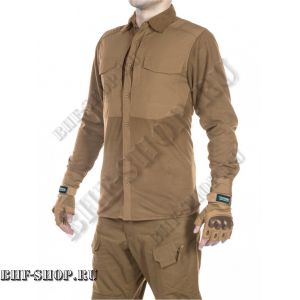 Рубашка флисовая мужская утепленная GONGTEX Superfine Fleece Shirt Койот