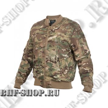 Куртка Пилот мужская утепленная (бомбер) GONGTEX Tactical Ripstop Jacket Мультикам