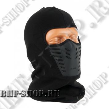 Балаклава-маска Tactica 7.62 утепленная зимняя с эластичными вставками AIR flow, цвет Черный